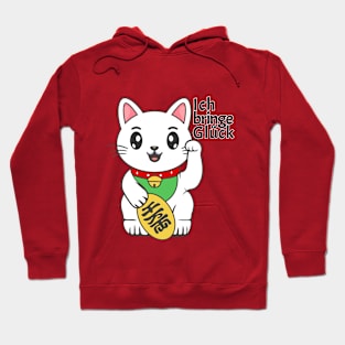 Glücksbringer Katze Hoodie